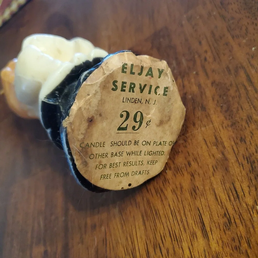 Vintage Eljay Service Choir Girl Candles Set of 2 Mid Century Christmas Decor